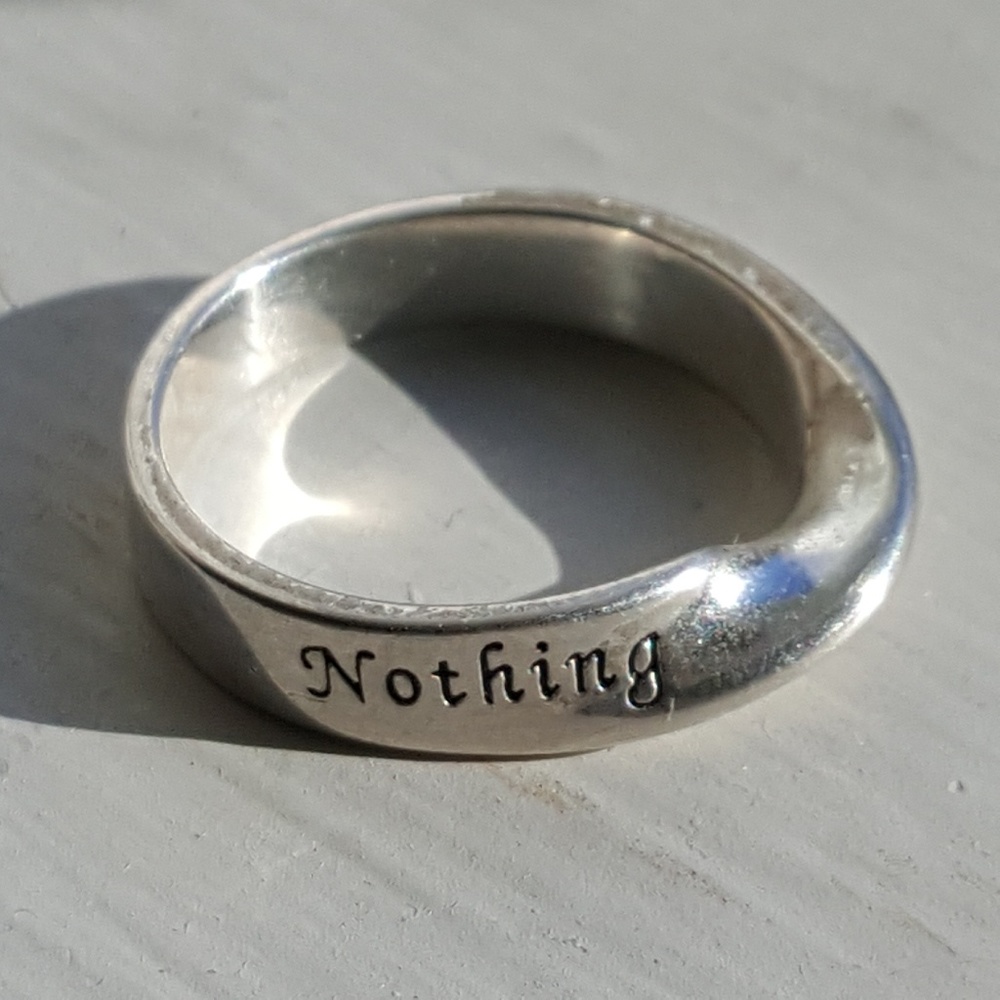 Sterling Silver Message Ring